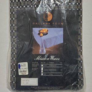 NEW - GALLERY FOUR 0203 Mission Weave Tablecloth Size 54" SQ from Dayton's